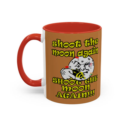 shoot the moon again - Accent Mug (light brown)