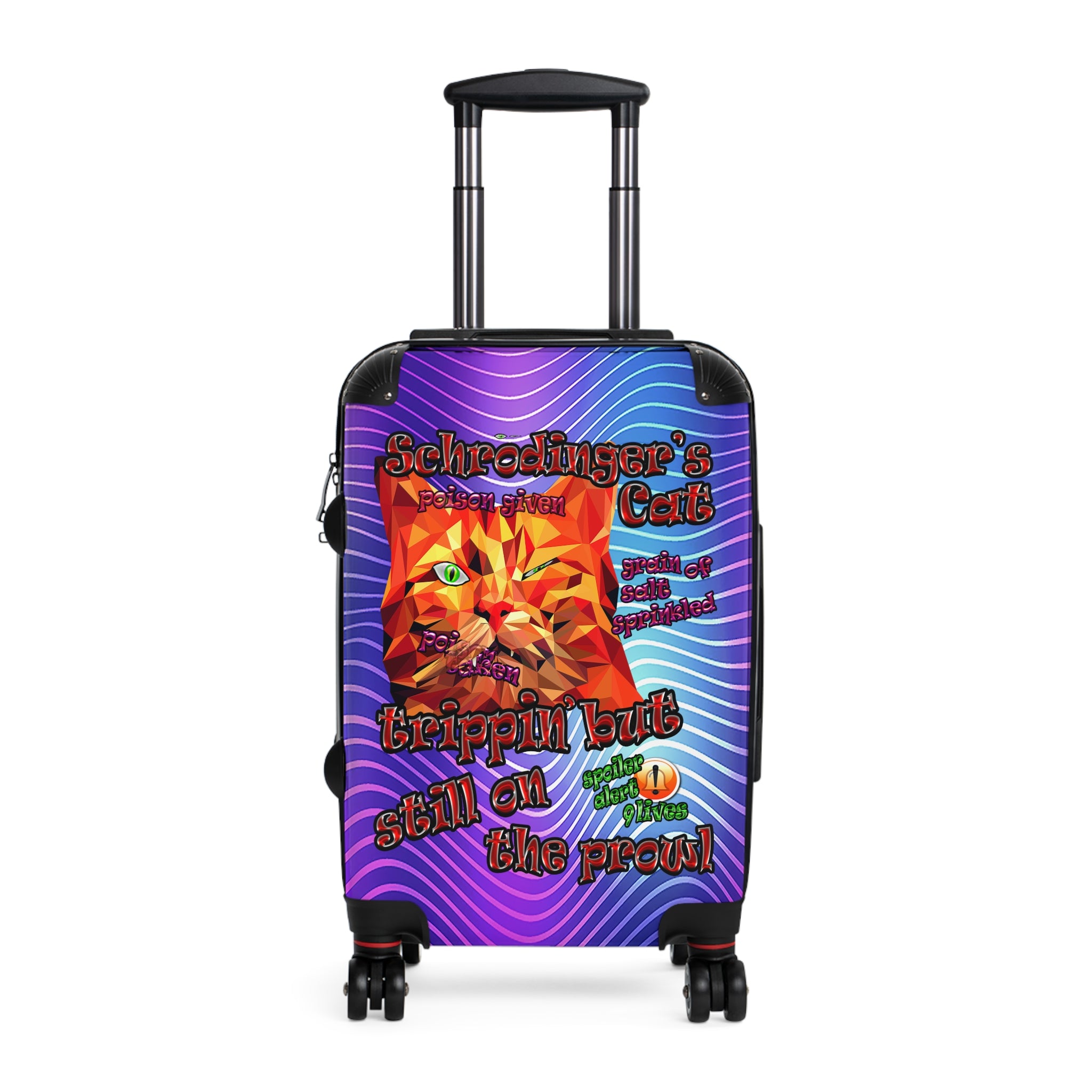 schrodinger's cat - suitcase (purple wave)