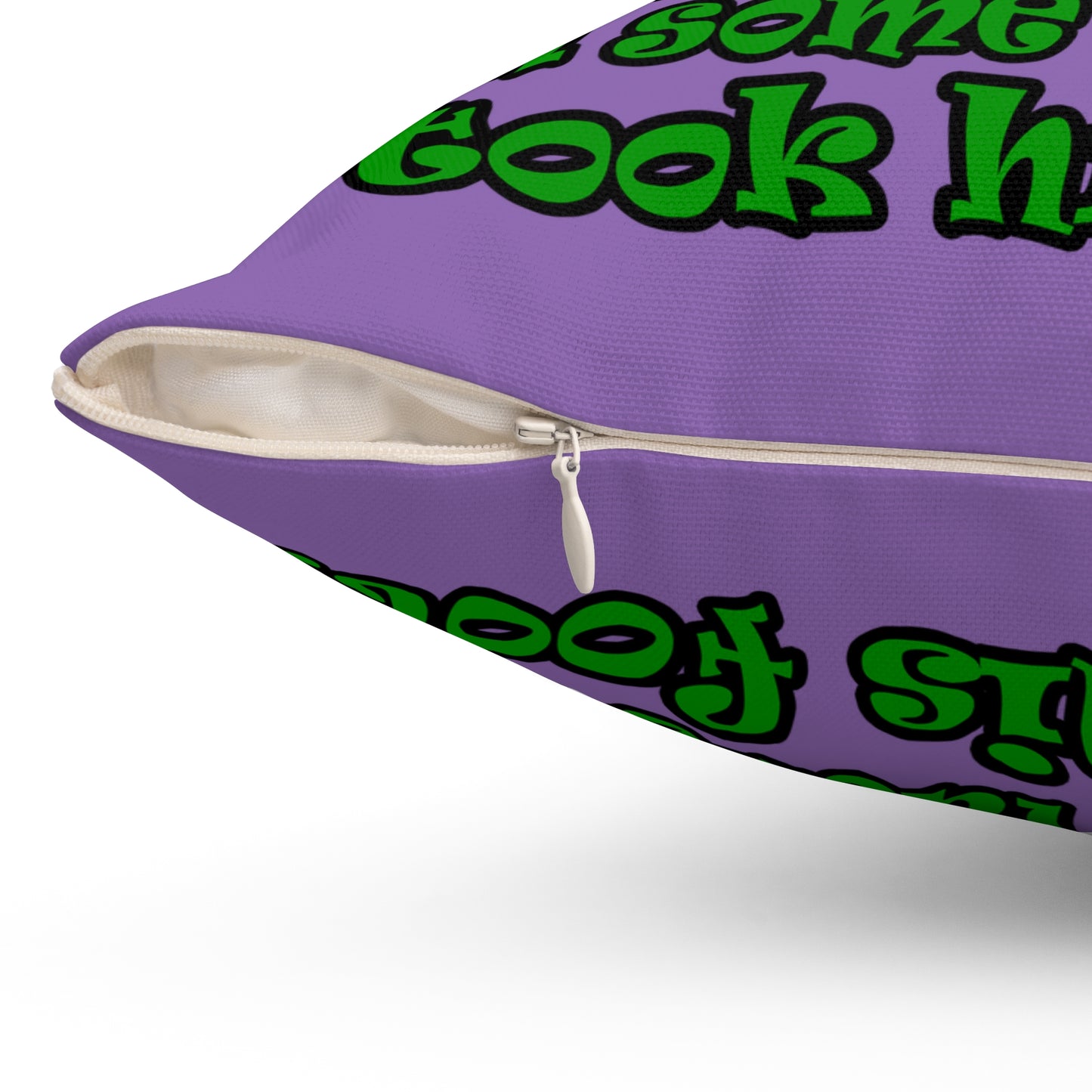turtle race - Spun Polyester Square Pillow - (light purple)