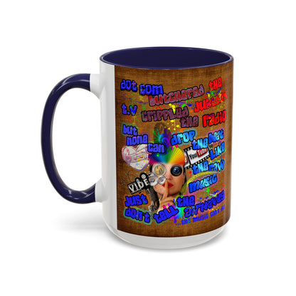 drop the beat - Accent Mug (brown papyrus)
