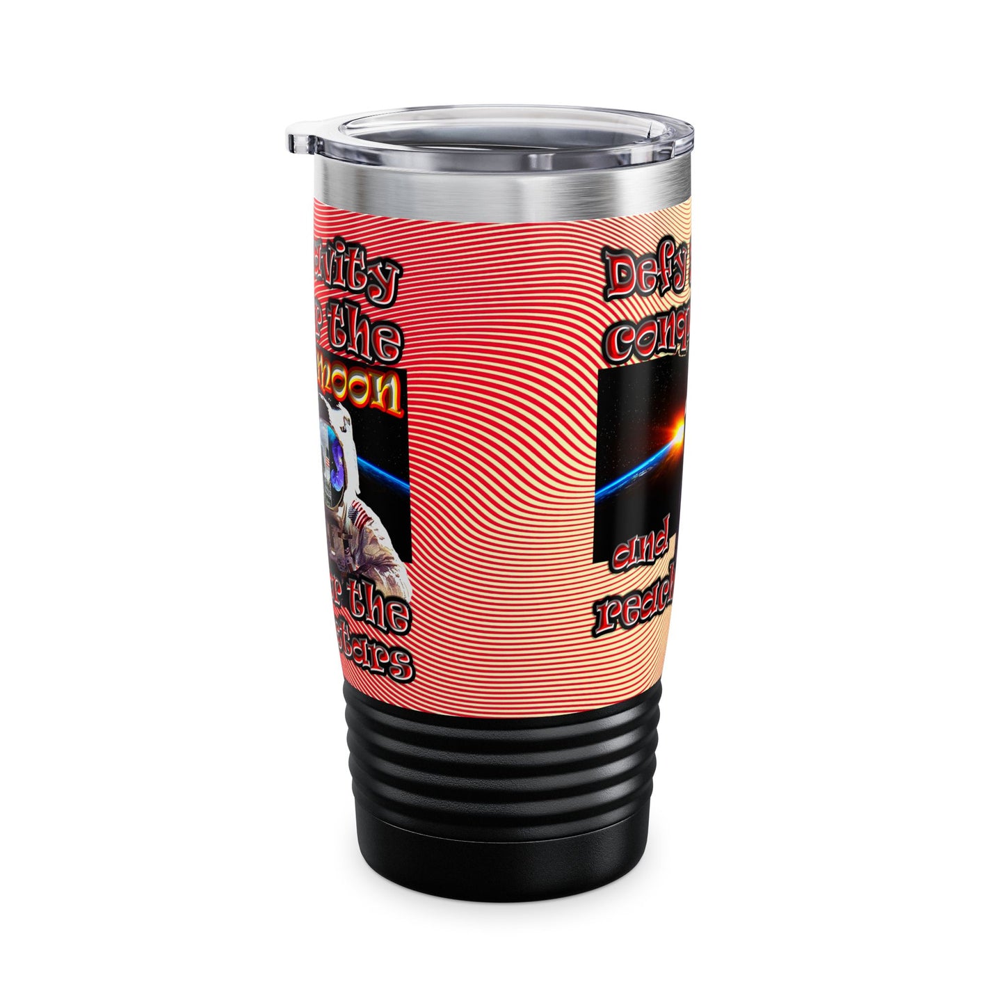 defy conquer reach - Ringneck Tumbler, 20oz (yellow-orange wave)