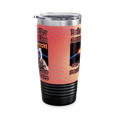 defy conquer reach - Ringneck Tumbler, 20oz (yellow-orange wave)