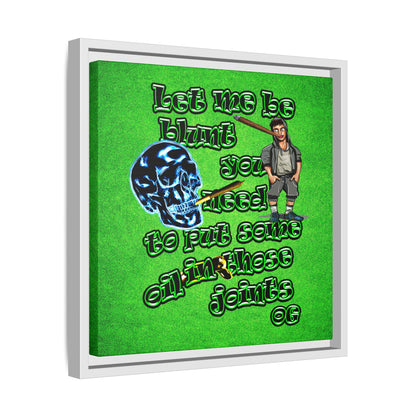 og - framed canvas art (green turf)