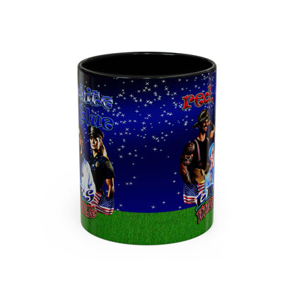 rw&b lives matter - Accent Mug ('snoops' background)