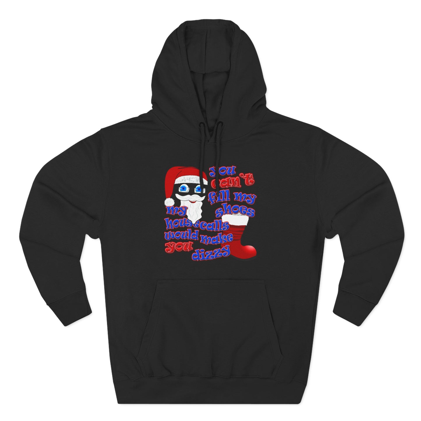 santa's shoes - Three-Panel Fleece Hoodie