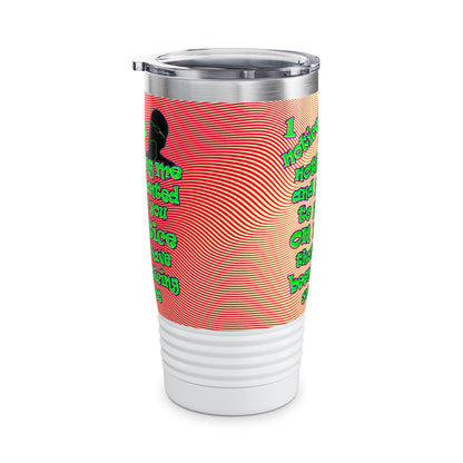 noticed you noticing - Ringneck Tumbler, 20oz (yellow-orange wave)