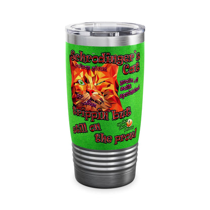 schrodinger's cat - Ringneck Tumbler, 20oz (green turf)