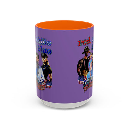 rw&b lives matter - Accent Mug (light purple)