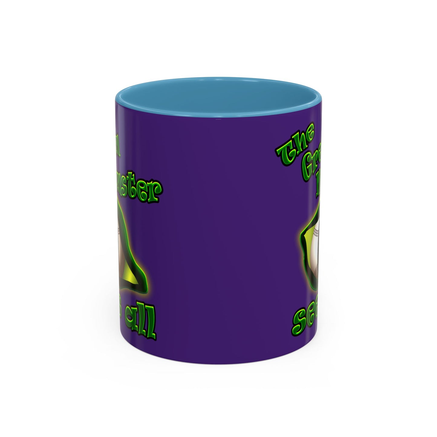 green monster - Accent Mug (purple)