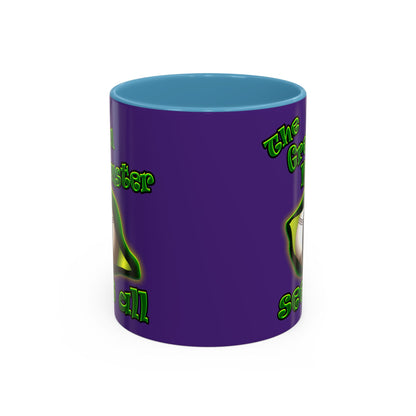green monster - Accent Mug (purple)