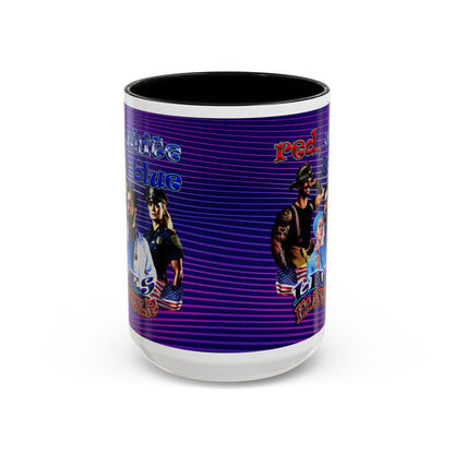 rw&b lives matter - Accent Mug (purple wave)