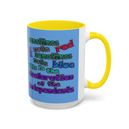 declaration of the independents - Accent Mug (light blue)