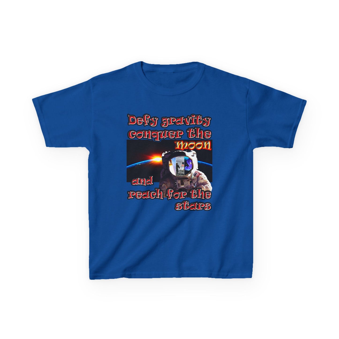 defy conquer reach - Kids Heavy Cotton™ Tee