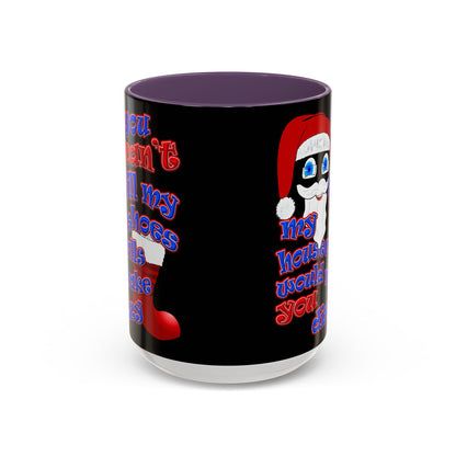 santa's shoes - Accent Mug (black)