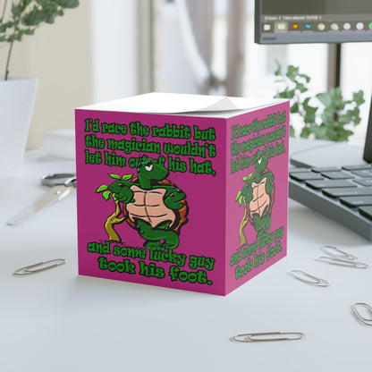 turtle race - note cube (pink)