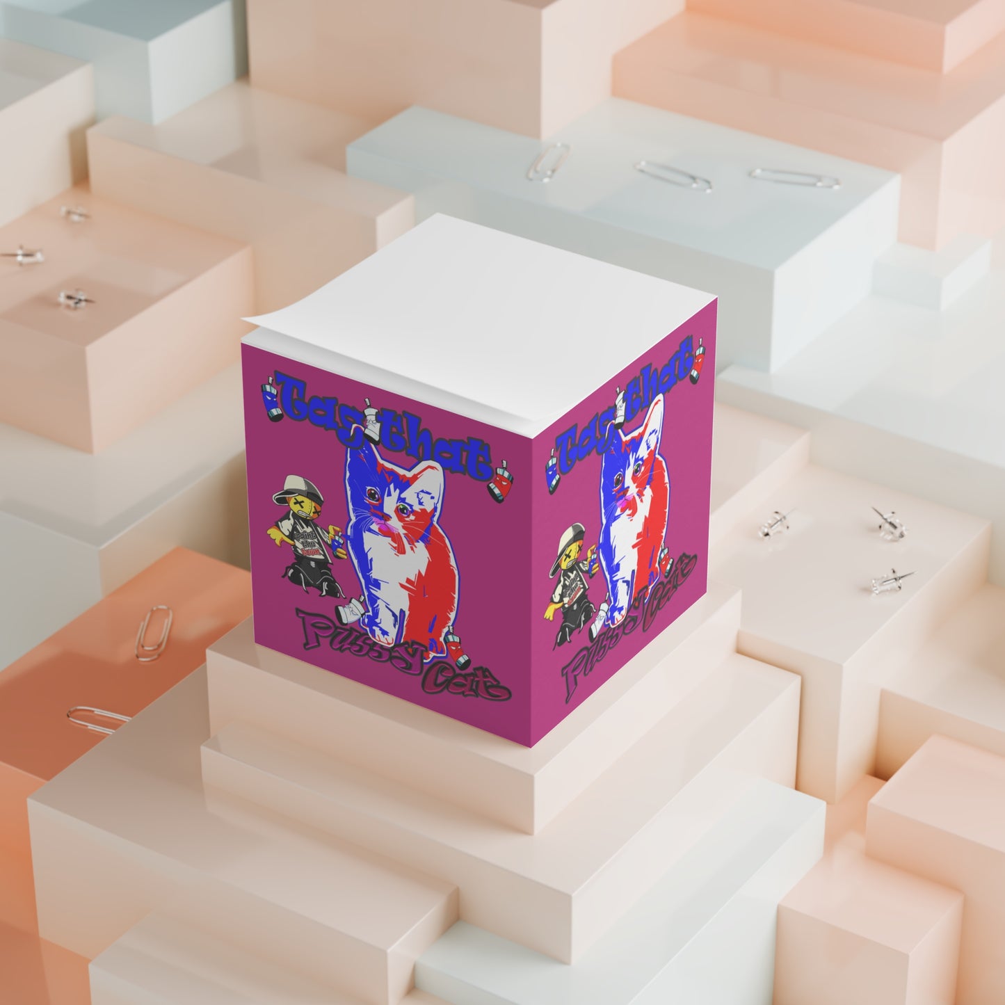 tag that - note cube (pink)