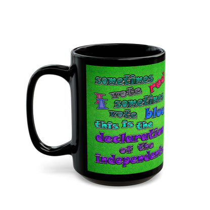declaration of the independents - Black Mug (green turf)