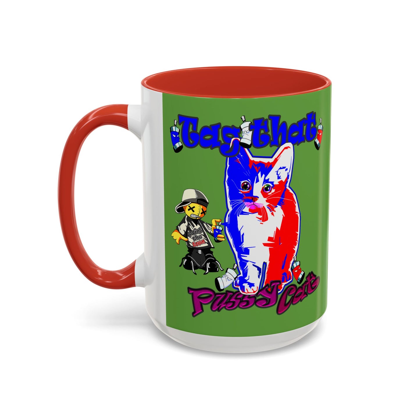 tag that - Accent Mug (green)