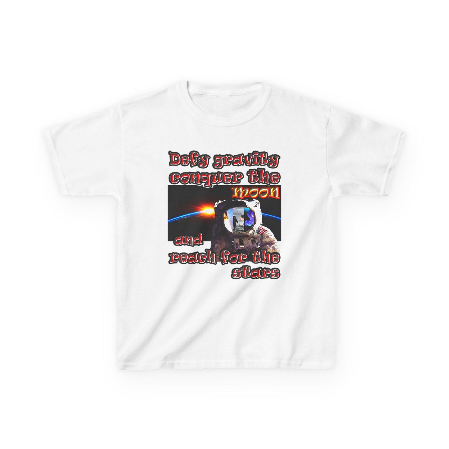 defy conquer reach - Kids Heavy Cotton™ Tee