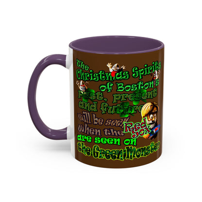 christmas spirits of boston - Accent Mug (brown)