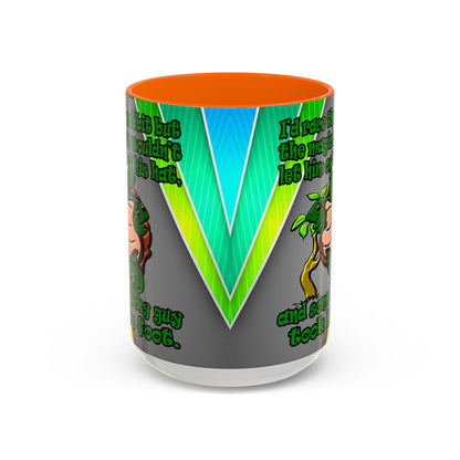 turtle race - Accent Mug (rainbow split)