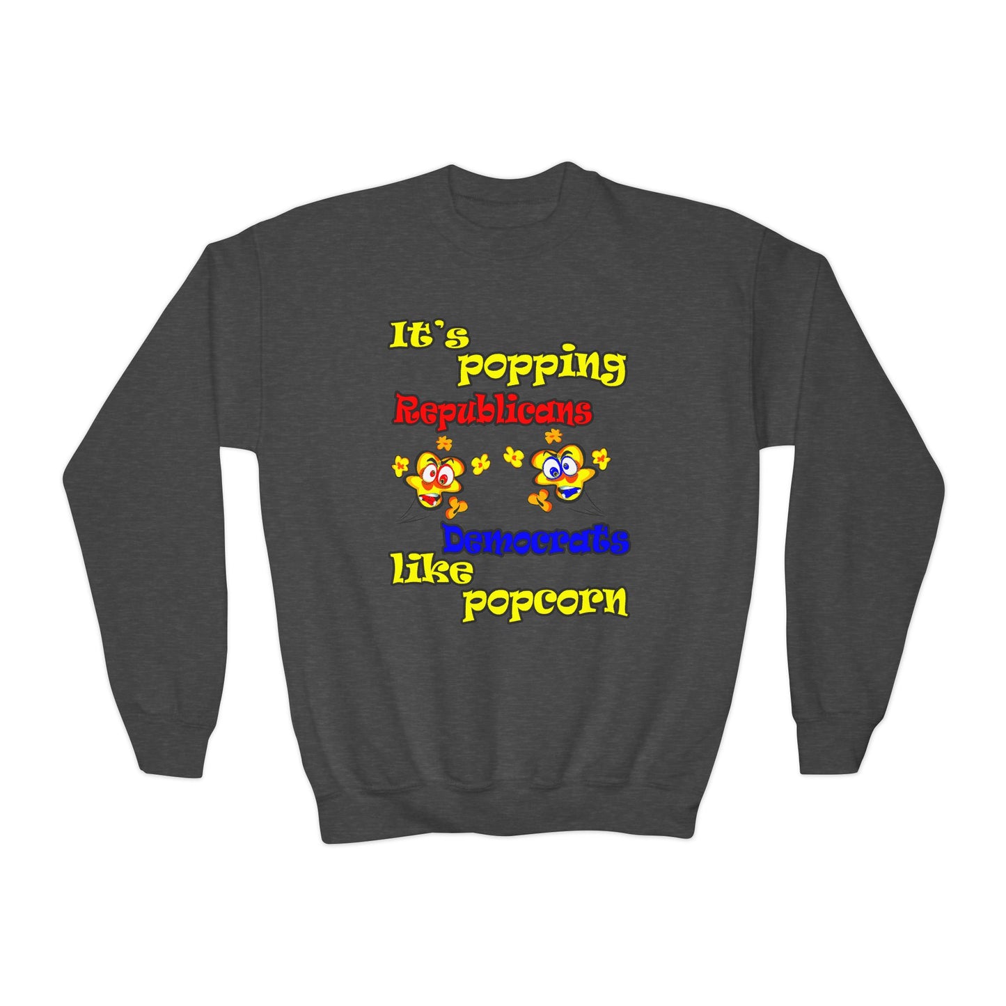 popping like popcorn - Youth Crewneck Sweatshirt