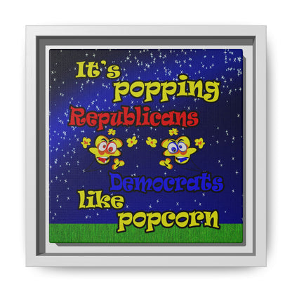 popping like popcorn - framed canvas art ('snoops' background)
