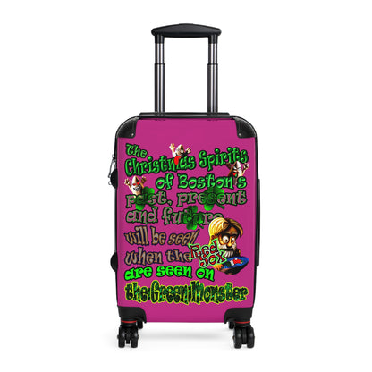 christmas spirits of boston - Suitcase (pink)