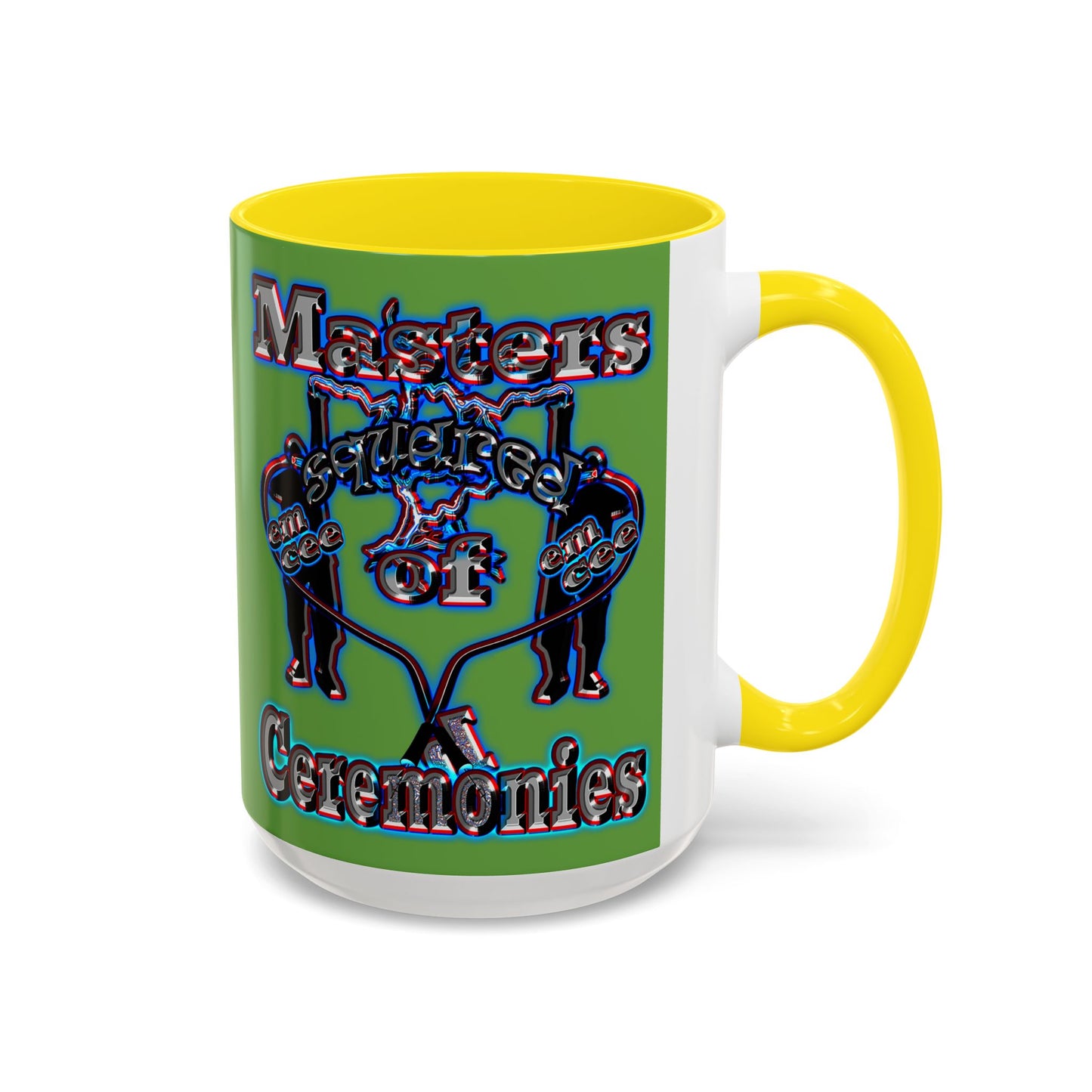 em cee squared - Accent Mug (green)