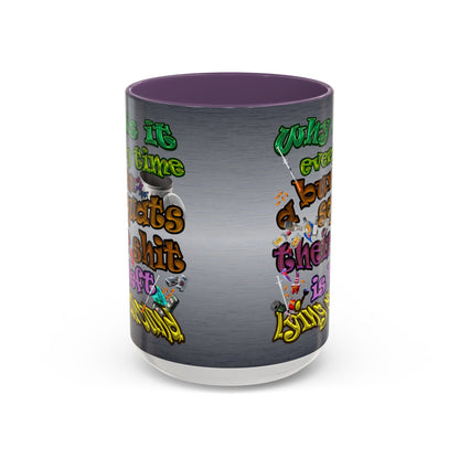 the bum's shit - Accent Mug (brushed nickel)