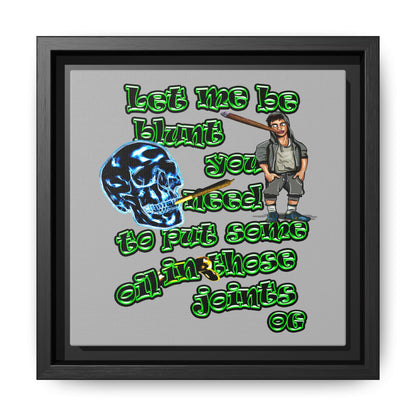 og - framed canvas art (light grey)