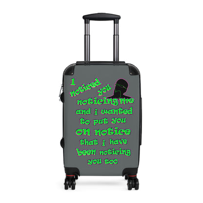 noticed you noticing - Suitcase (dark grey)