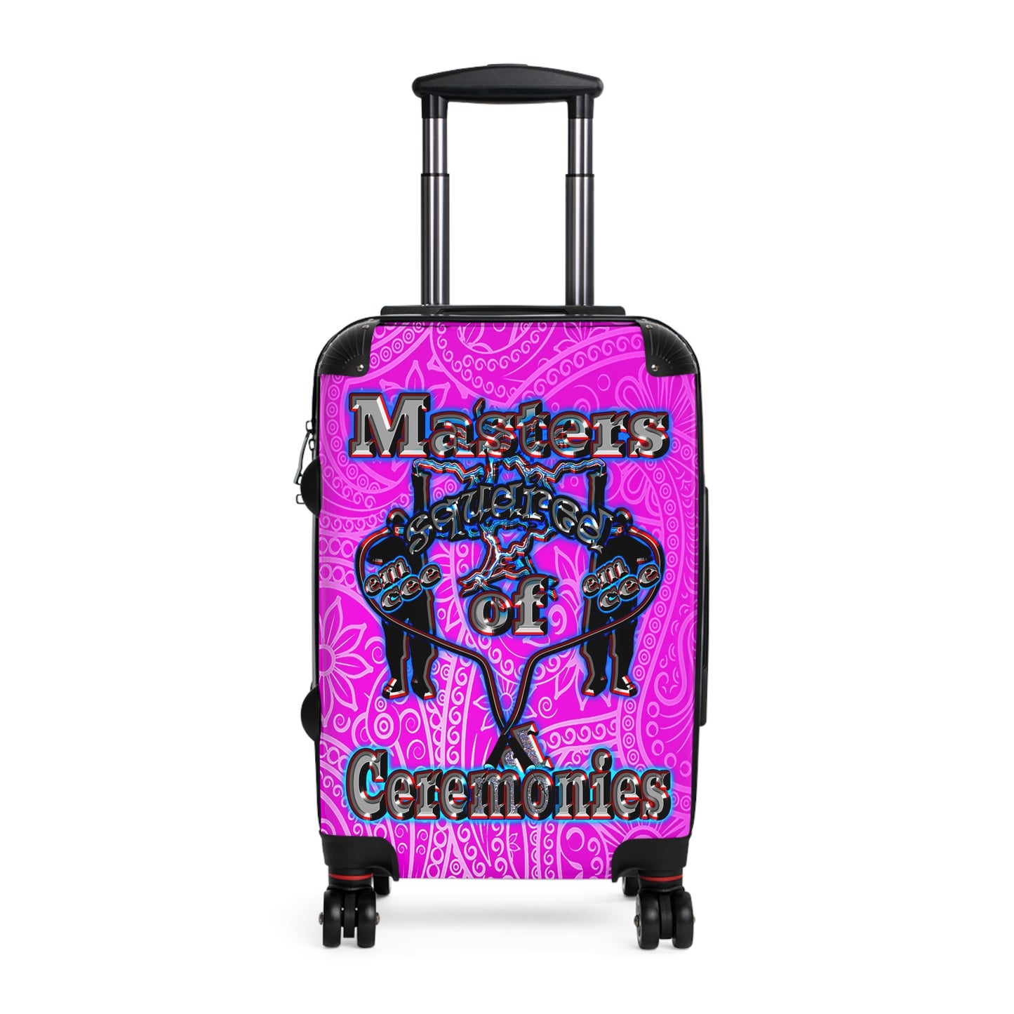 em cee squared - Suitcase (pink swirl)