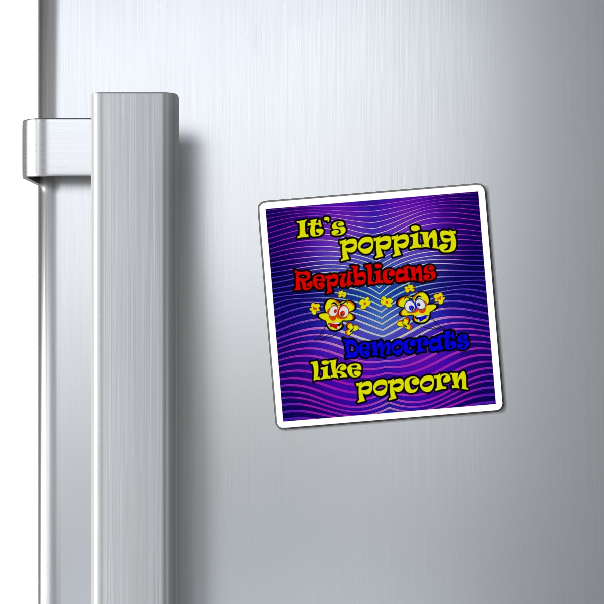 popping like popcorn - Magnets - (purple wave)