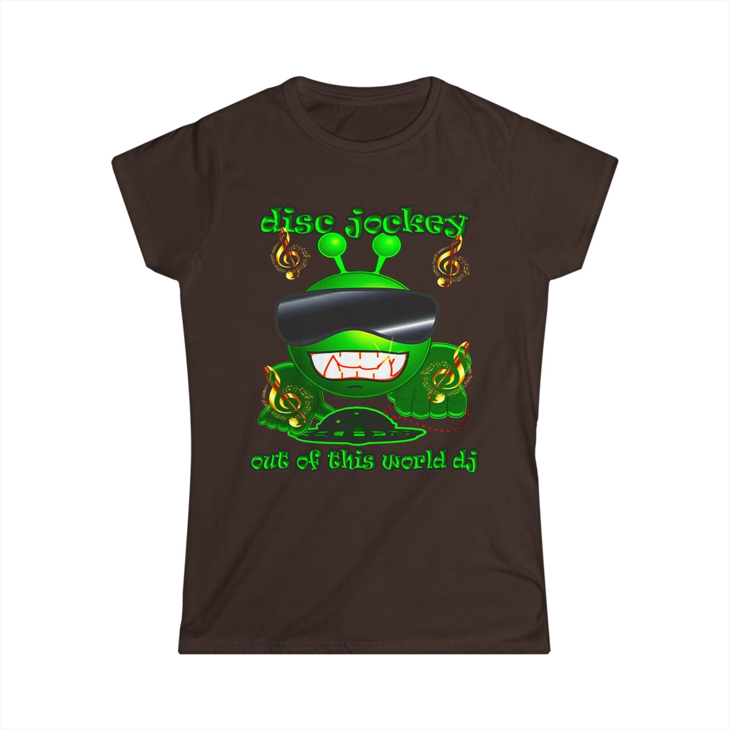 disc jockey - Women's Softstyle Tee