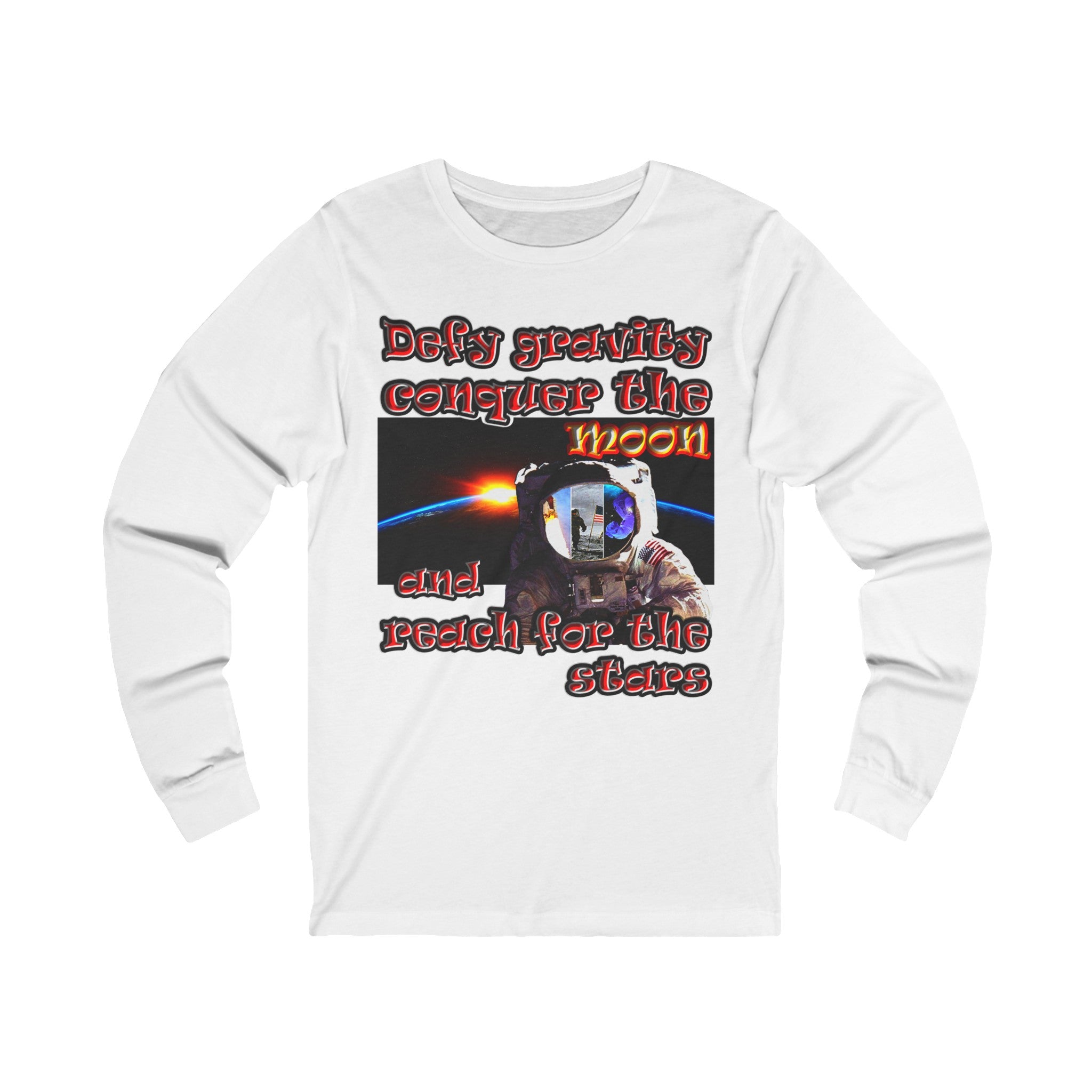 defy conquer reach - Unisex Jersey Long Sleeve Tee