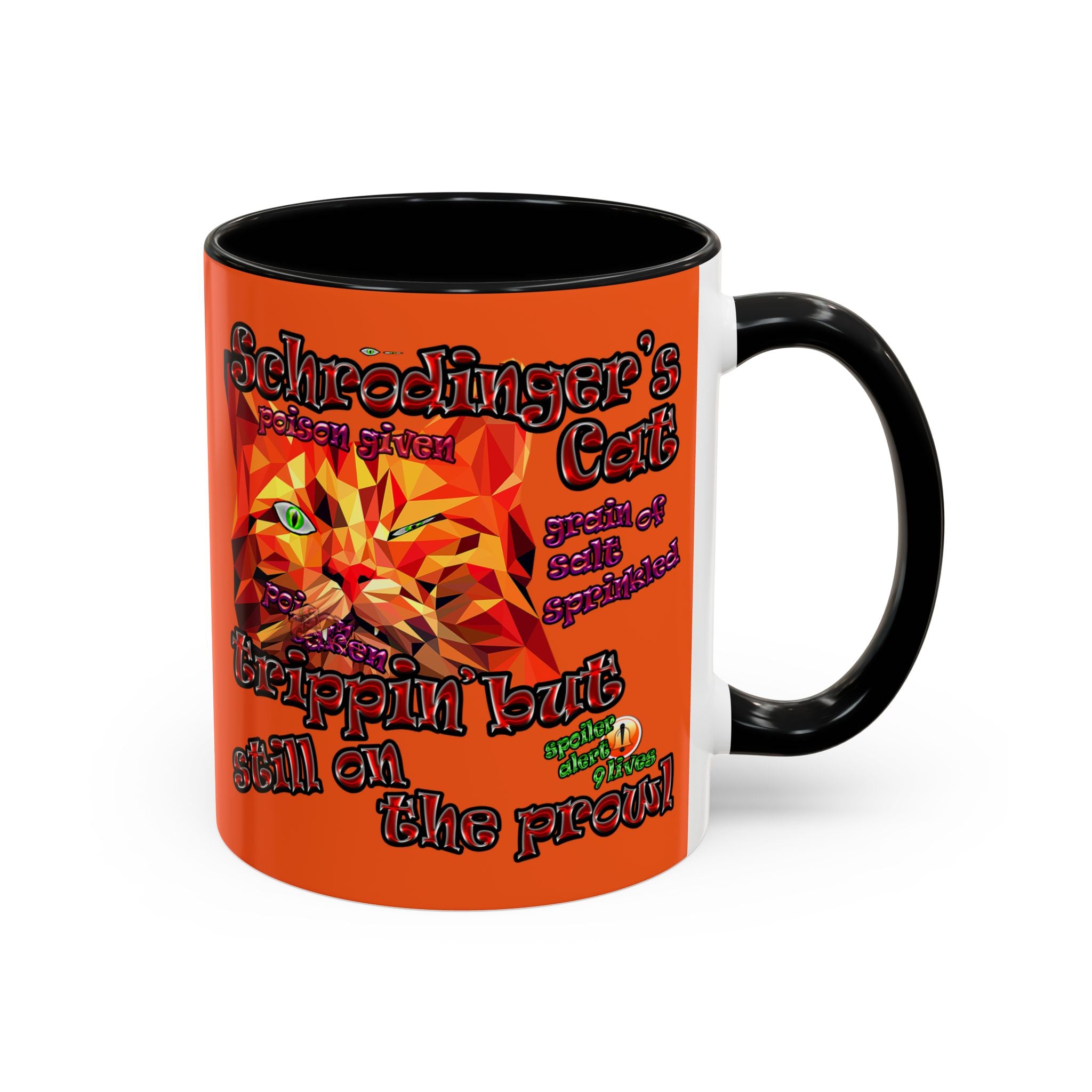 schrodinger's cat - Accent Mug (orange)