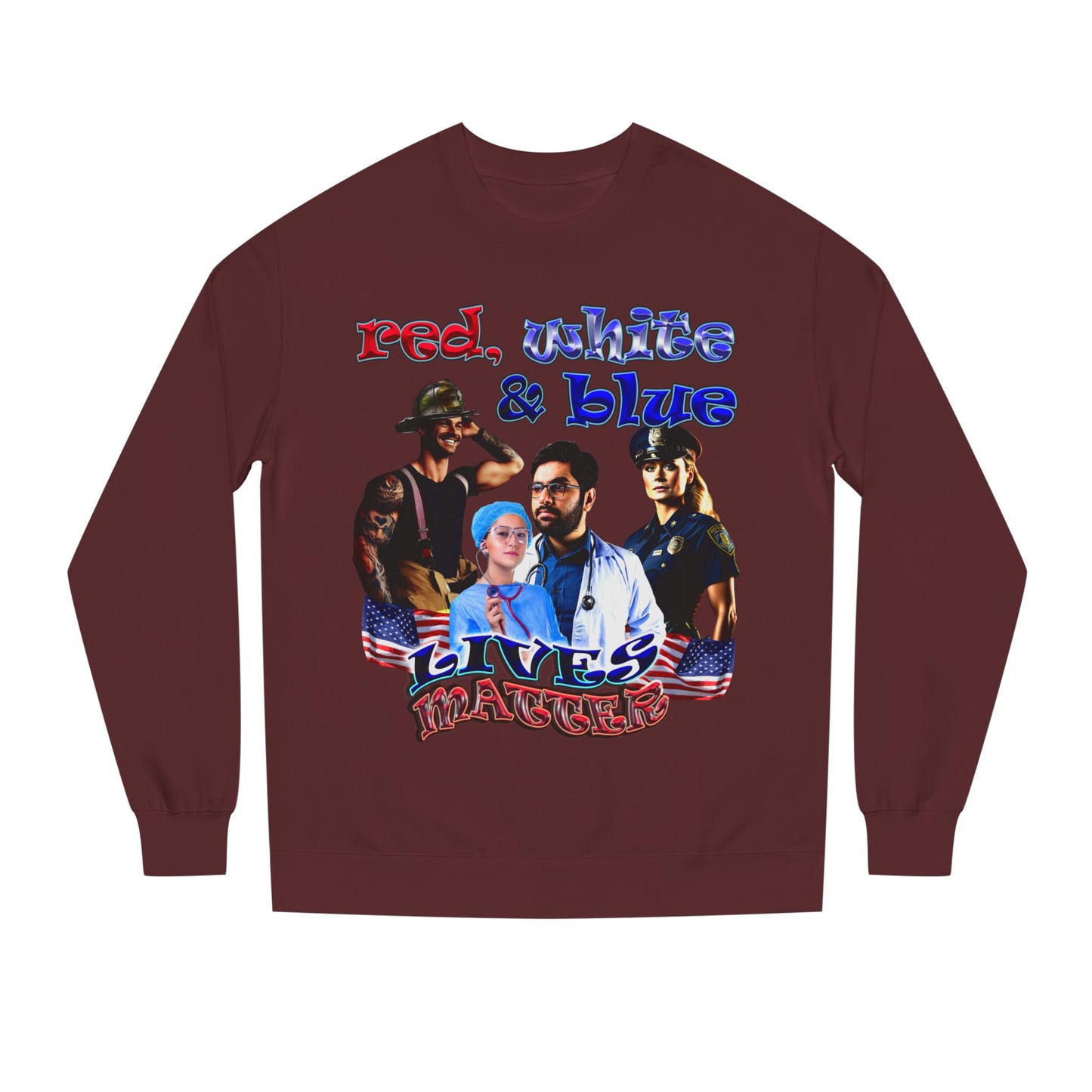 rw&b lives matter - Unisex Crew Neck Sweatshirt