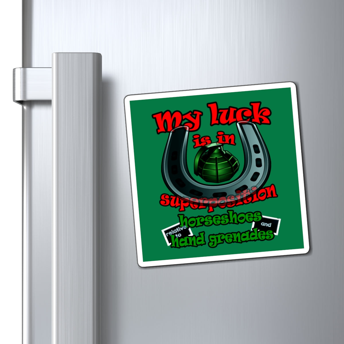 my luck - Magnets - (dark green)