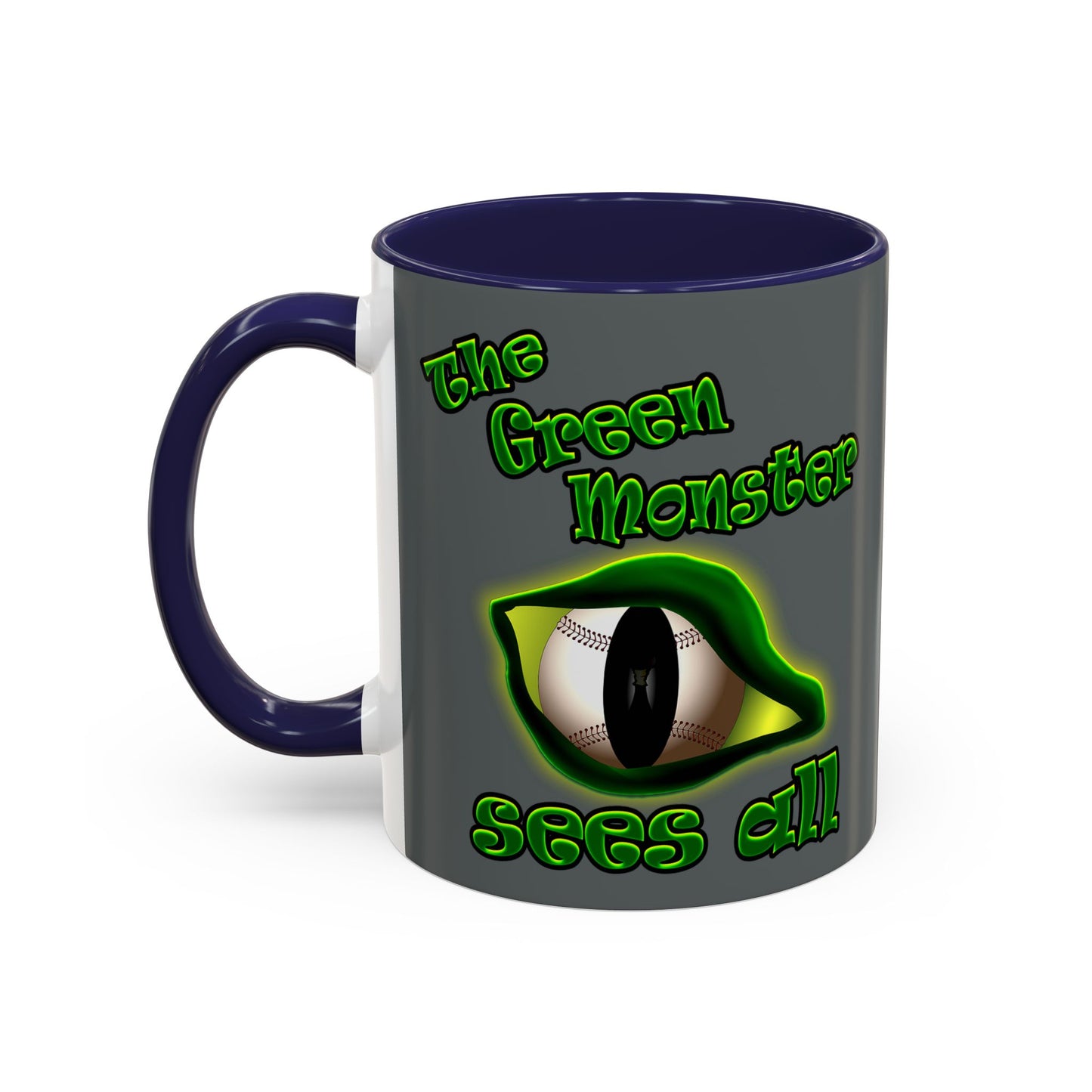 green monster - Accent Mug (dark grey)