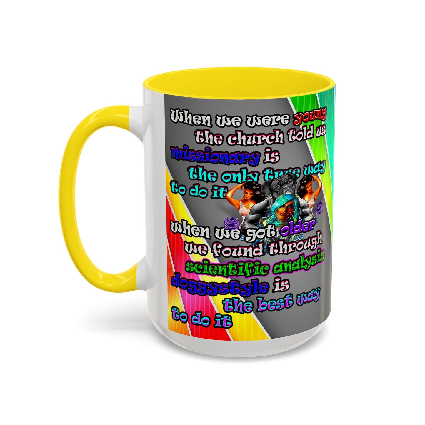doggystyle - Accent Mug (rainbow split)