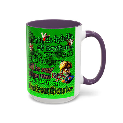 christmas spirits of boston - Accent Mug (logo green)