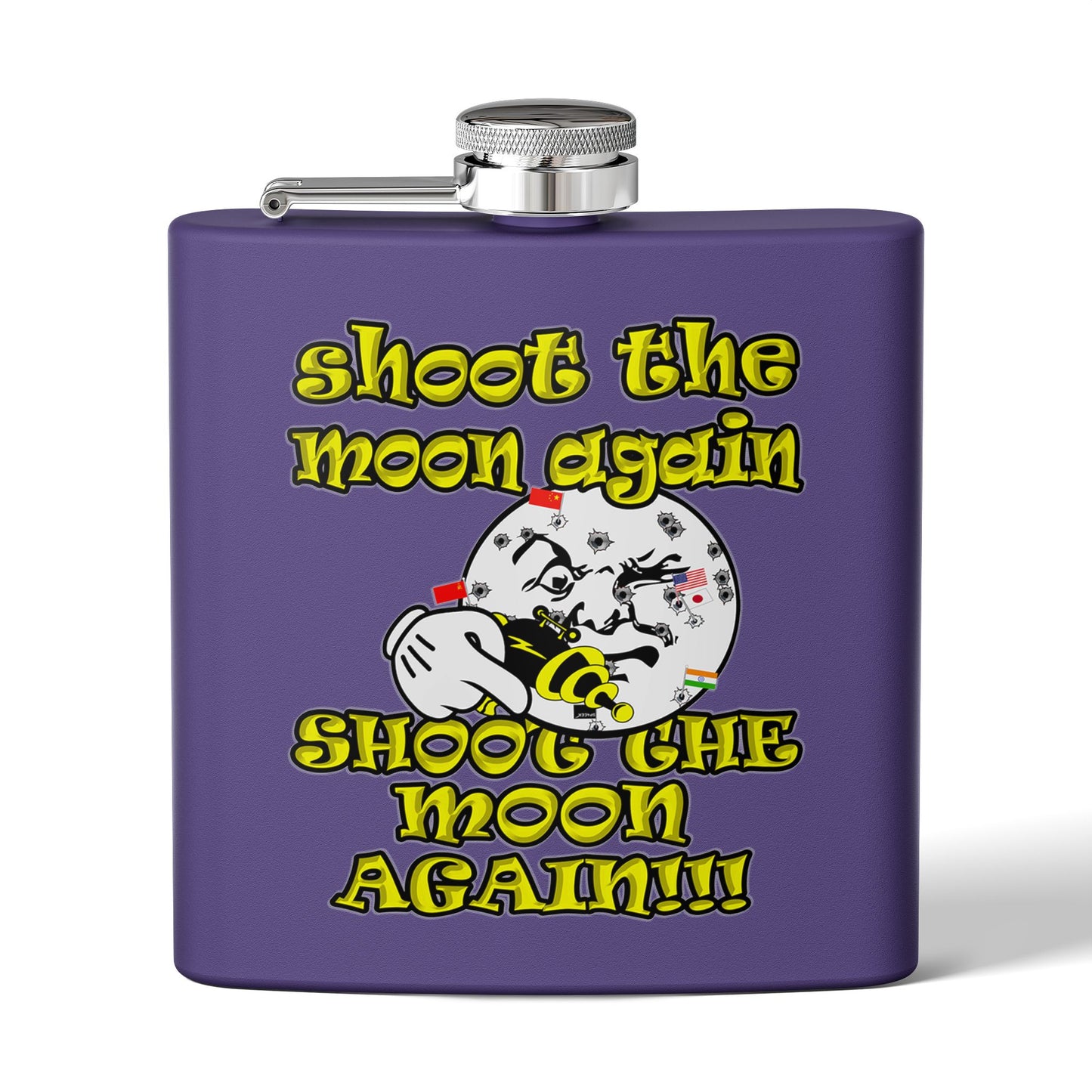 shoot the moon again - Stainless Steel Flask