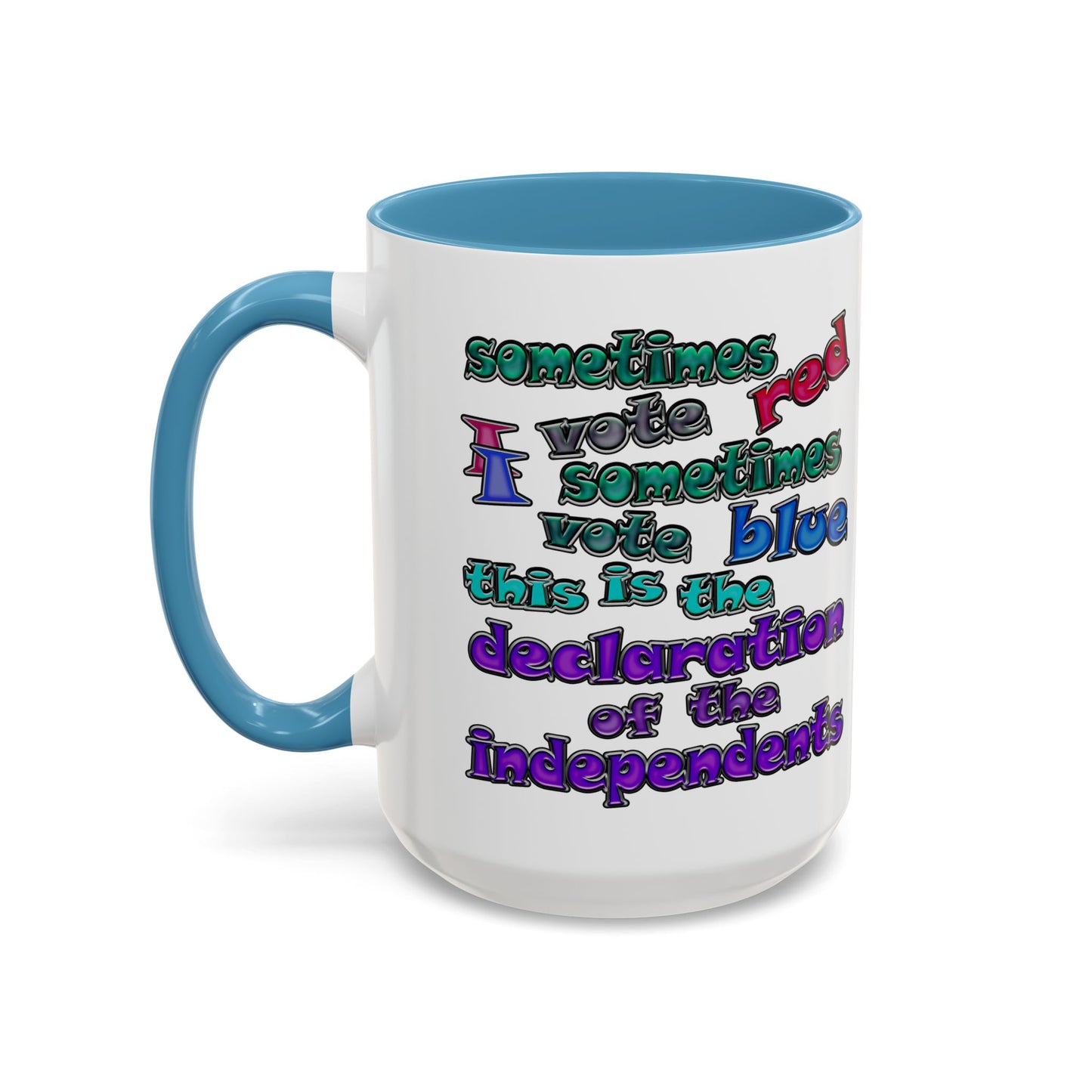 declaration of the independents - Accent Mug (white)