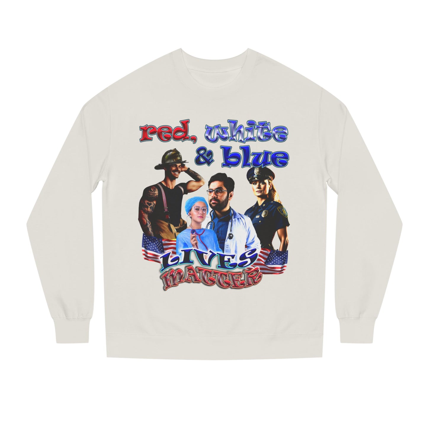 rw&b lives matter - Unisex Crew Neck Sweatshirt