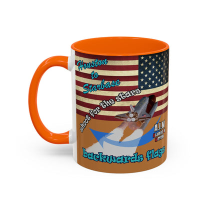 shoot for the stars - Accent Mug (light brown)