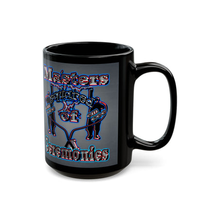 em cee squared - Black Mug (grey-light grey)