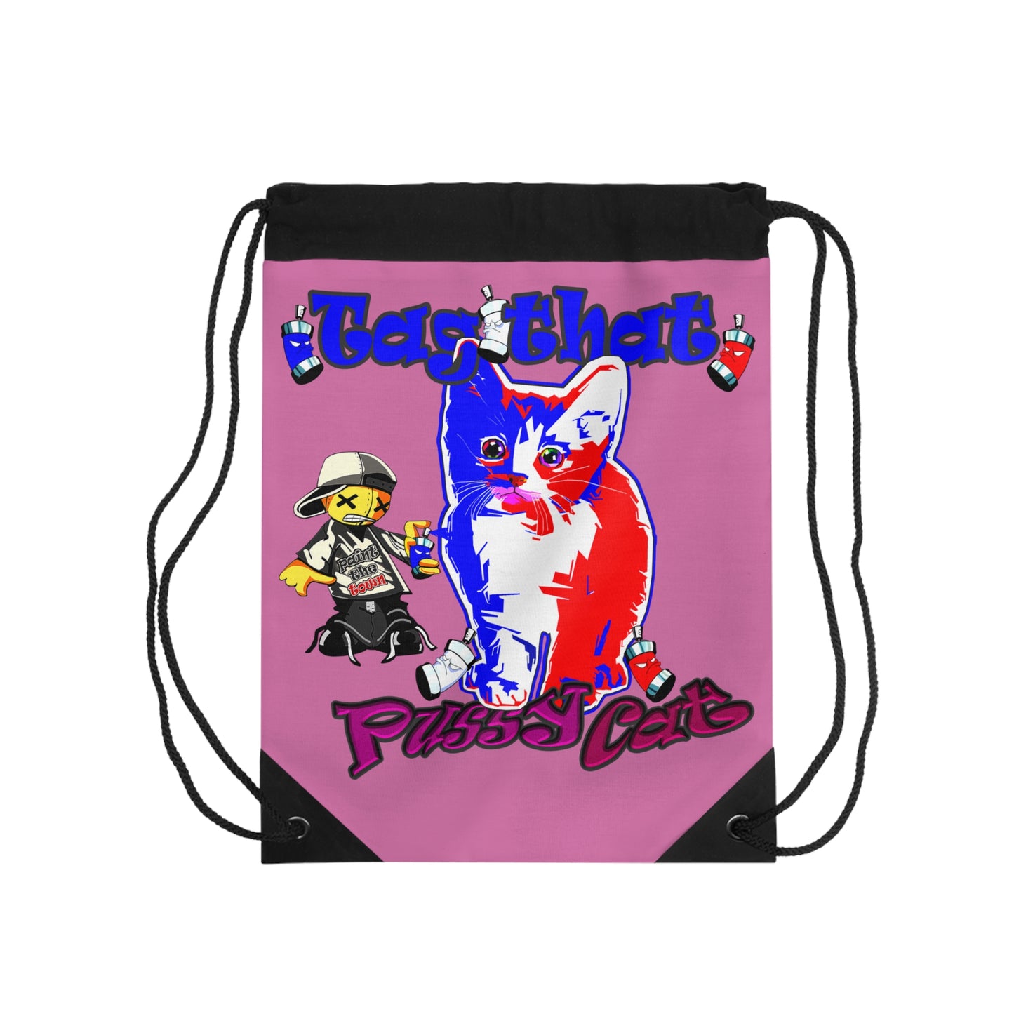 tag that - Drawstring Bag (light pink)