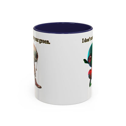 I don't care that your grey - Accent Mug (white)