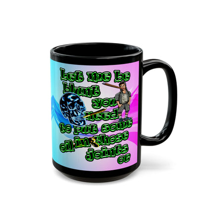 og - Black Mug (light blue-pink wave)
